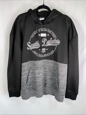 South Dakota Hoodie 2XL Mount Rushmore Black Gray Athletic Pullover 605